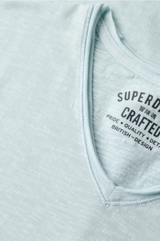 RAW EDGE SLUB T SHIRT M1012076A POWDER BLUE
